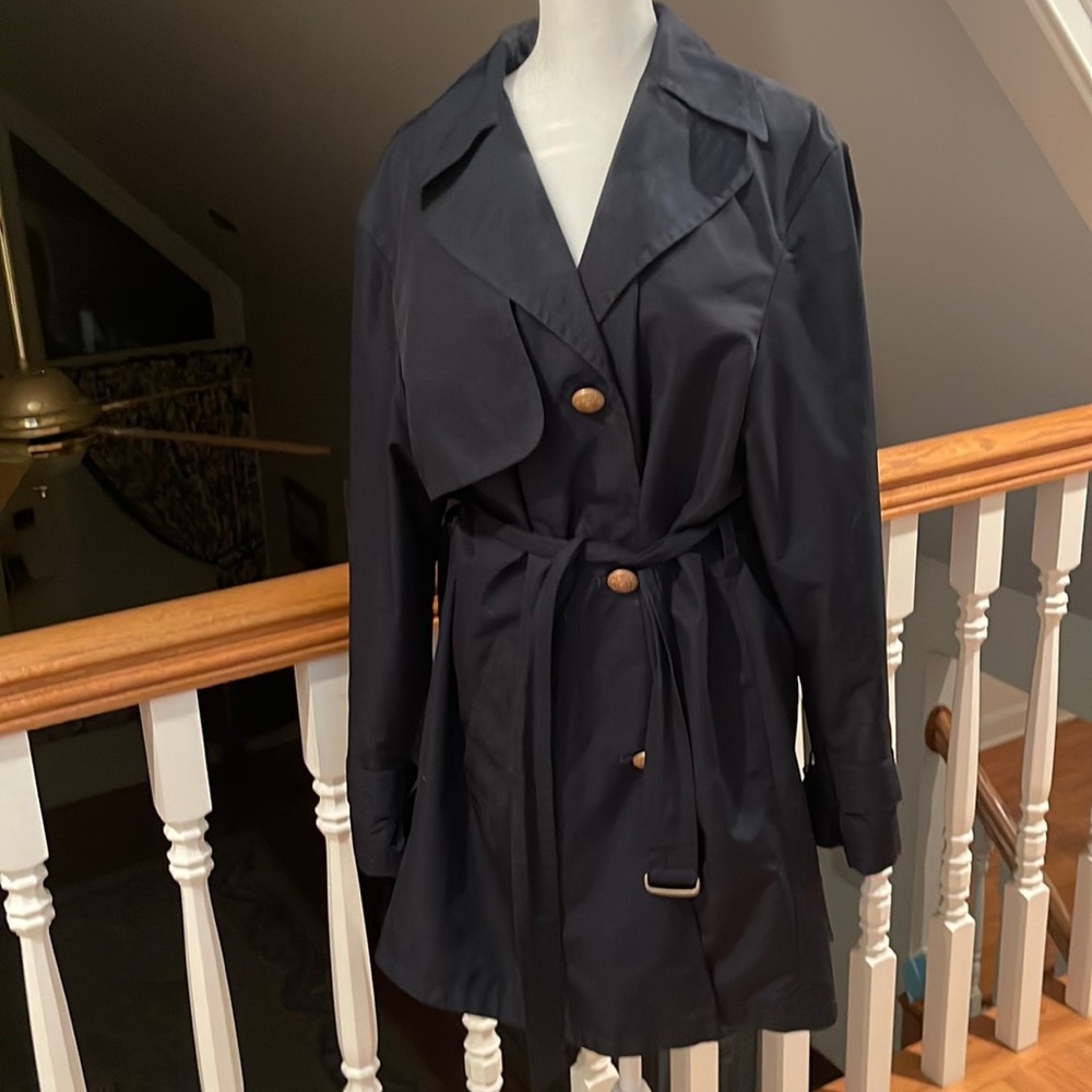 Mondi Dark Navy trench - Picture 3 of 10